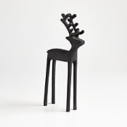 Zinc Holiday Reindeer Decoration 21" + Reviews | Crate & Barrel | Crate & Barrel