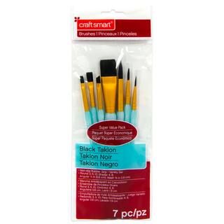 Black Taklon Wash Variety Brushes Super Value Pack By Craft Smart® | Michaels Stores