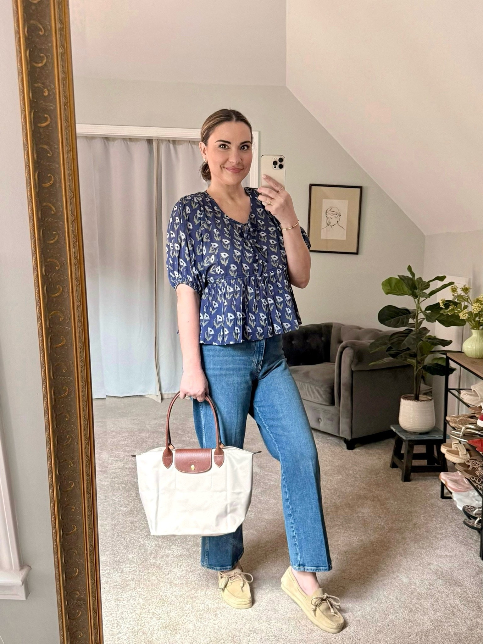 Last day of school dinner look ✨

These jeans are officially my new favorites. The fit is SO good, they’re incredibly soft, and honestly if I could only keep one pair of denim in my closet…it would probably be these 👏

Paired them with the prettiest lightweight organic cotton blouse and my @Clarks US Godney boat shoes that I’ve been wearing nonstop lately.

The whole outfit feels timeless, effortless, and very coastal summer in the best way 💙

#LTKStyle #LTKFinds #EmersonFry #LoveTomasacollection #LTKOver40