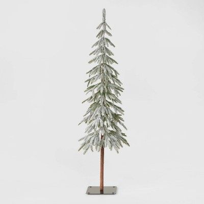 5ft Unlit Downswept Flocked Alpine Balsam Artificial Christmas Tree - Wondershop&#8482; | Target