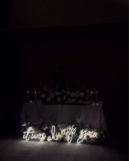 Wedding neon sign “it was always you” affordable & a great size! 

#LTKwedding