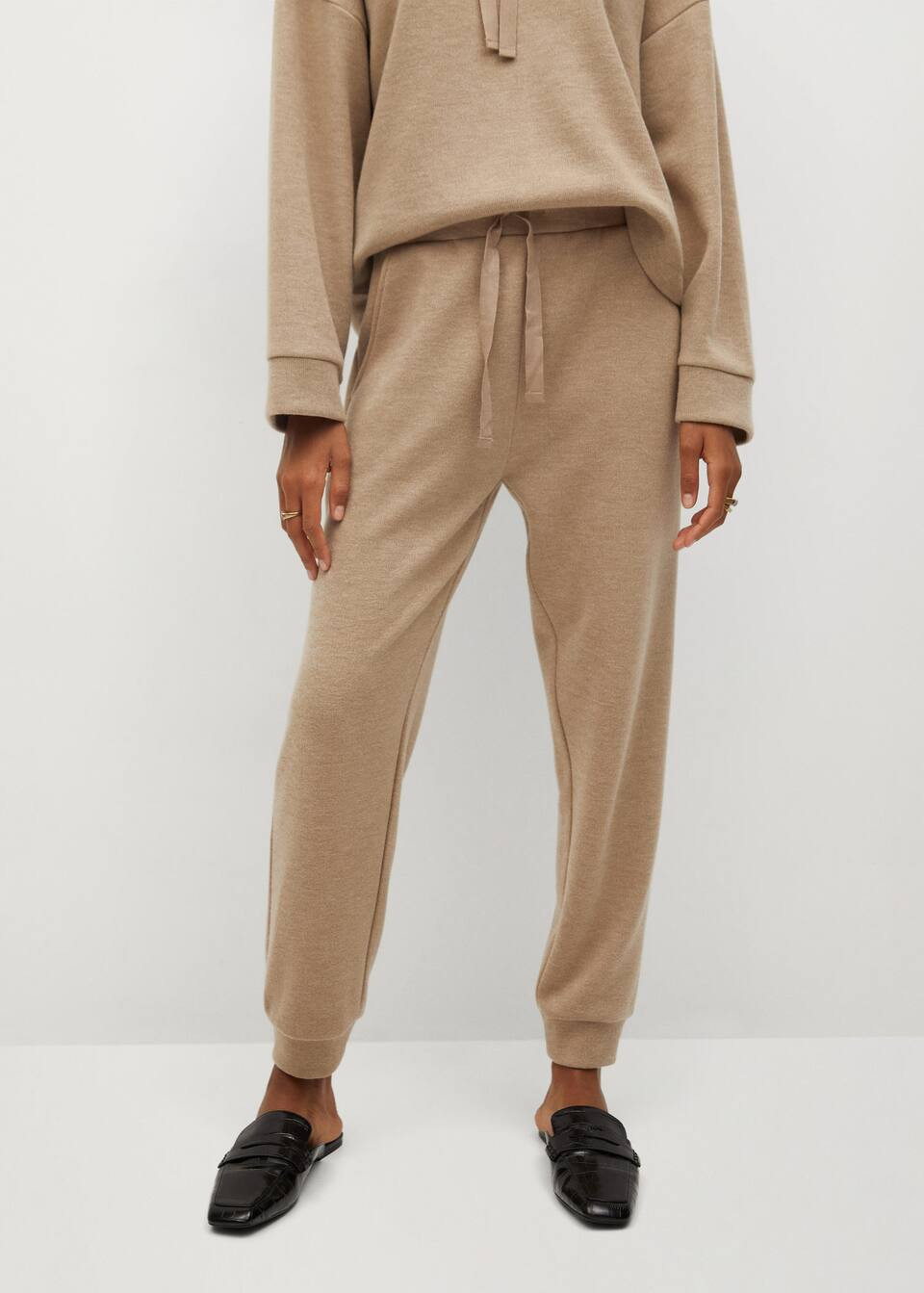Knit jogger-style trousers | MANGO (US)
