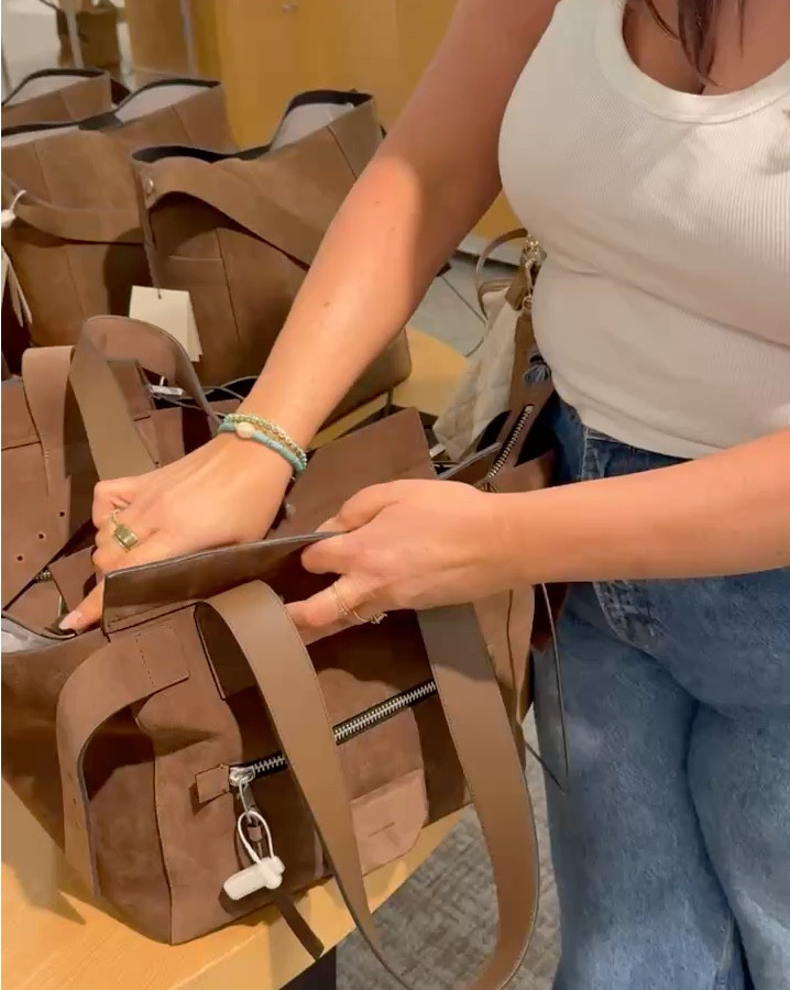 Love this All Saints bag in suede and in black smooth leather. The style and shape are unique and cool and in a useful size and shape 

#LTKSaleAlert #LTKItBag