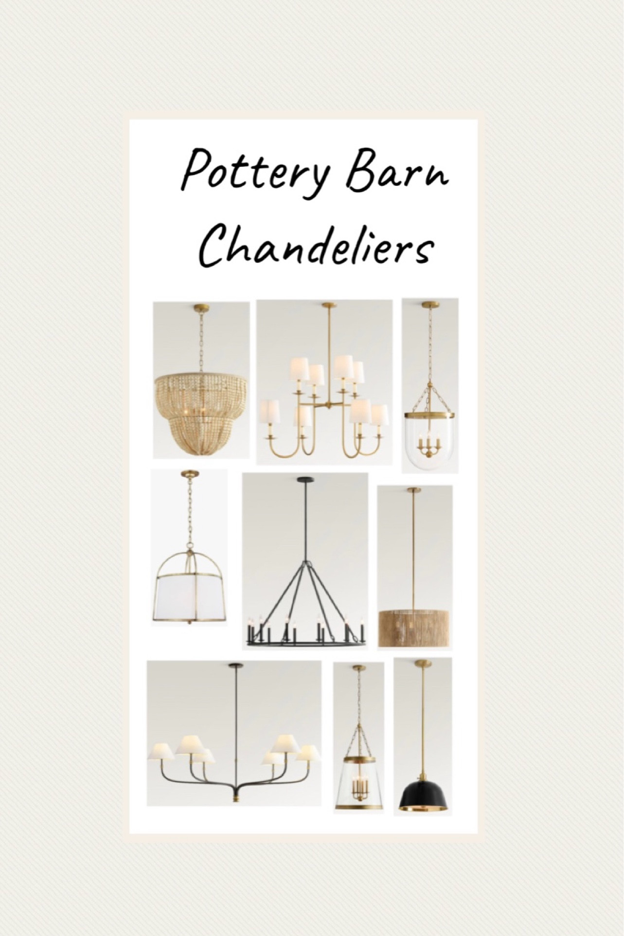 Pottery Barn gorgeous light fixtures 



#LTKHome