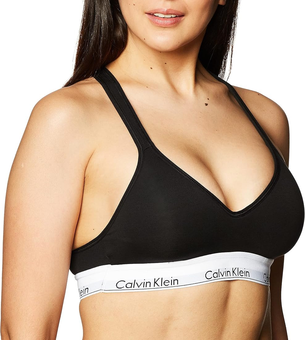 Calvin Klein Women's Modern Cotton Lightly Lined Wireless Bralette | Amazon (US)