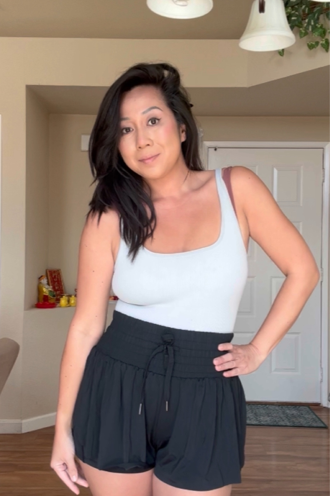 Flowy wide band high waist shorts for spring bend over protection

#LTKSeasonal #LTKmidsize #LTKover40