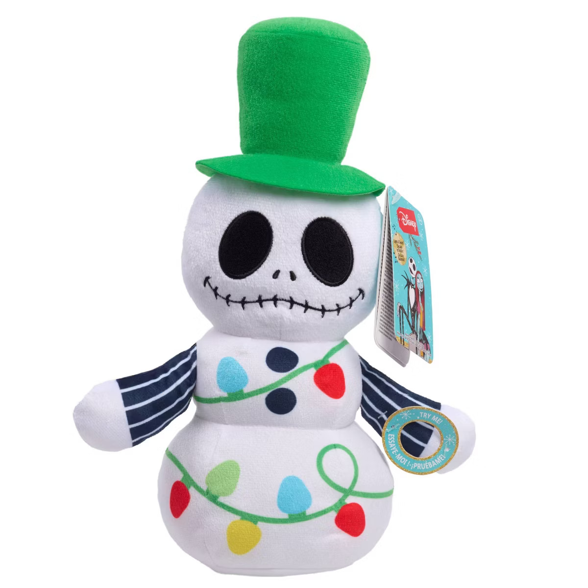 Disney Holiday NBC Sing & Sway Snowman Jack Skellington Stuffed Animal | Target