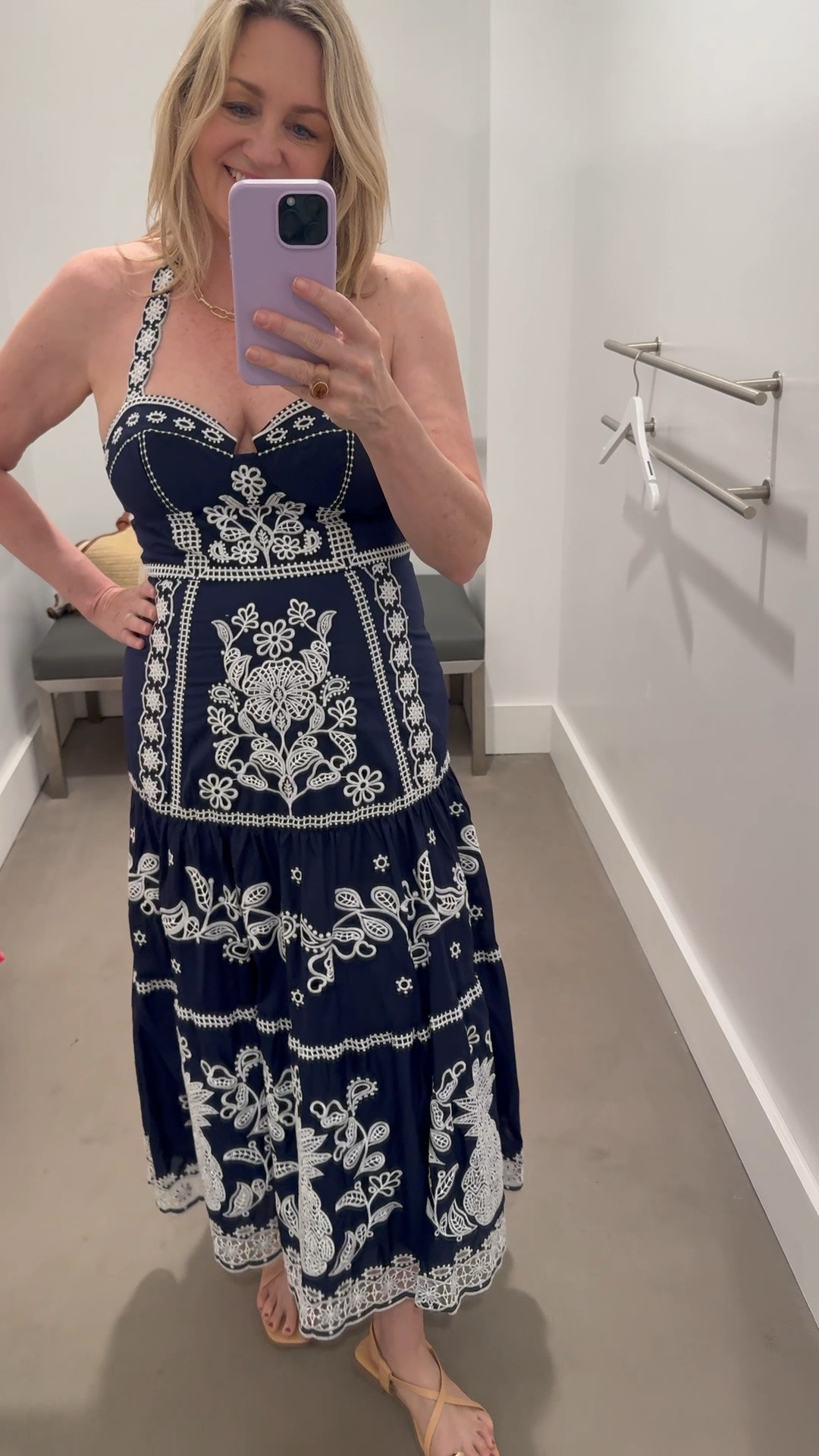 The detail in this midi dress is amazing!  Summer dress, vacation dress

#LTKdayinmylife #LTKootd #LTKSeasonal