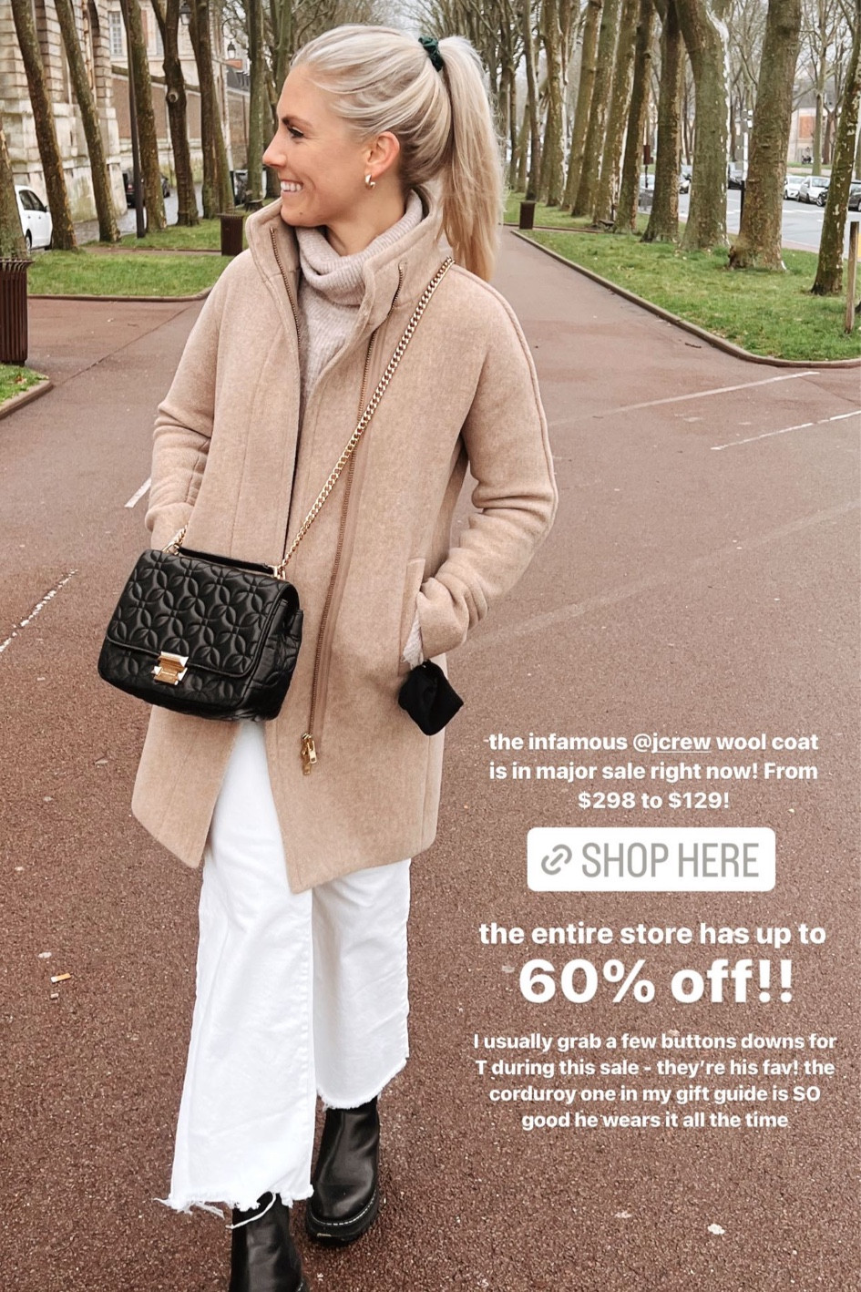 60% off j crew wool coat 🫶🏼 and up to 60% off the entire site 

#LTKGiftGuide #LTKCyberWeek #LTKHoliday