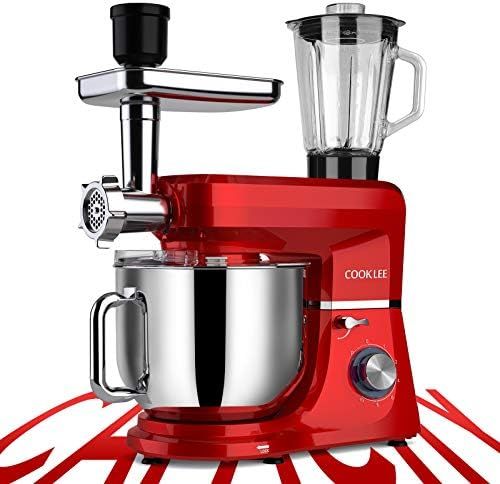 COOKLEE 6-IN-1 Stand Mixer, 8.5 Qt. Multifunctional Electric Kitchen Mixer with 9 Accessories for... | Amazon (US)
