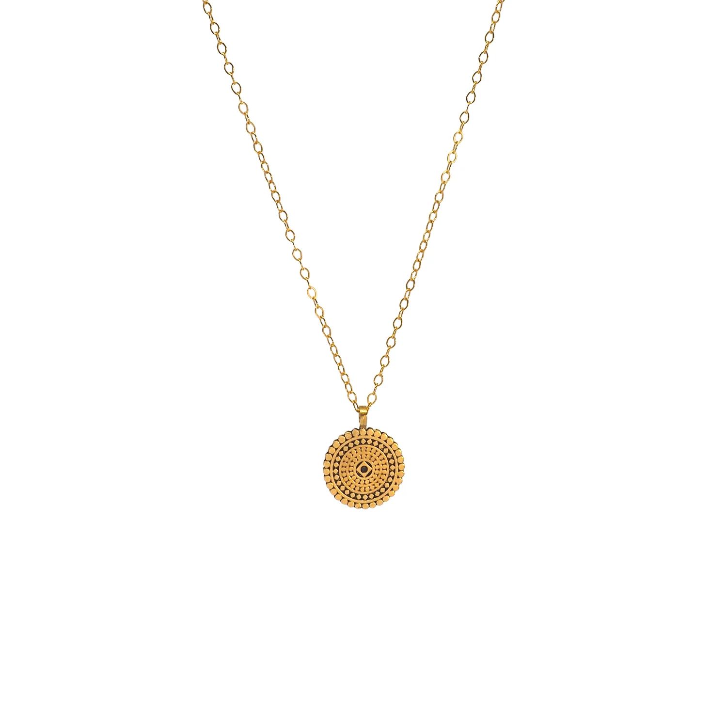 small labyrinth mandala necklace | Dogeared