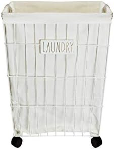 Rae Dunn Heavy Duty Laundry Hamper (White) | Amazon (US)