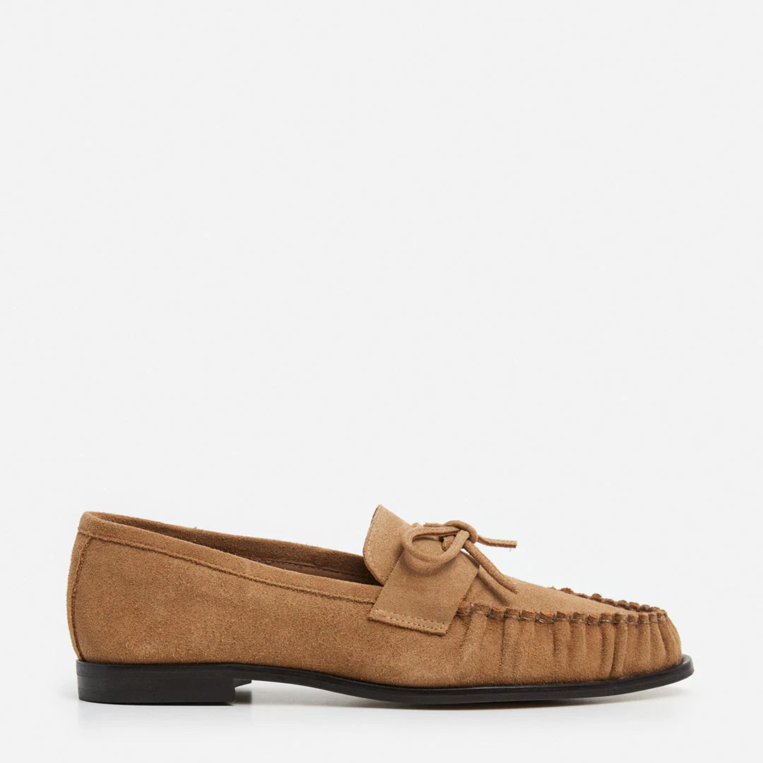 Dylan Suede Cognac Loafer | Flattered