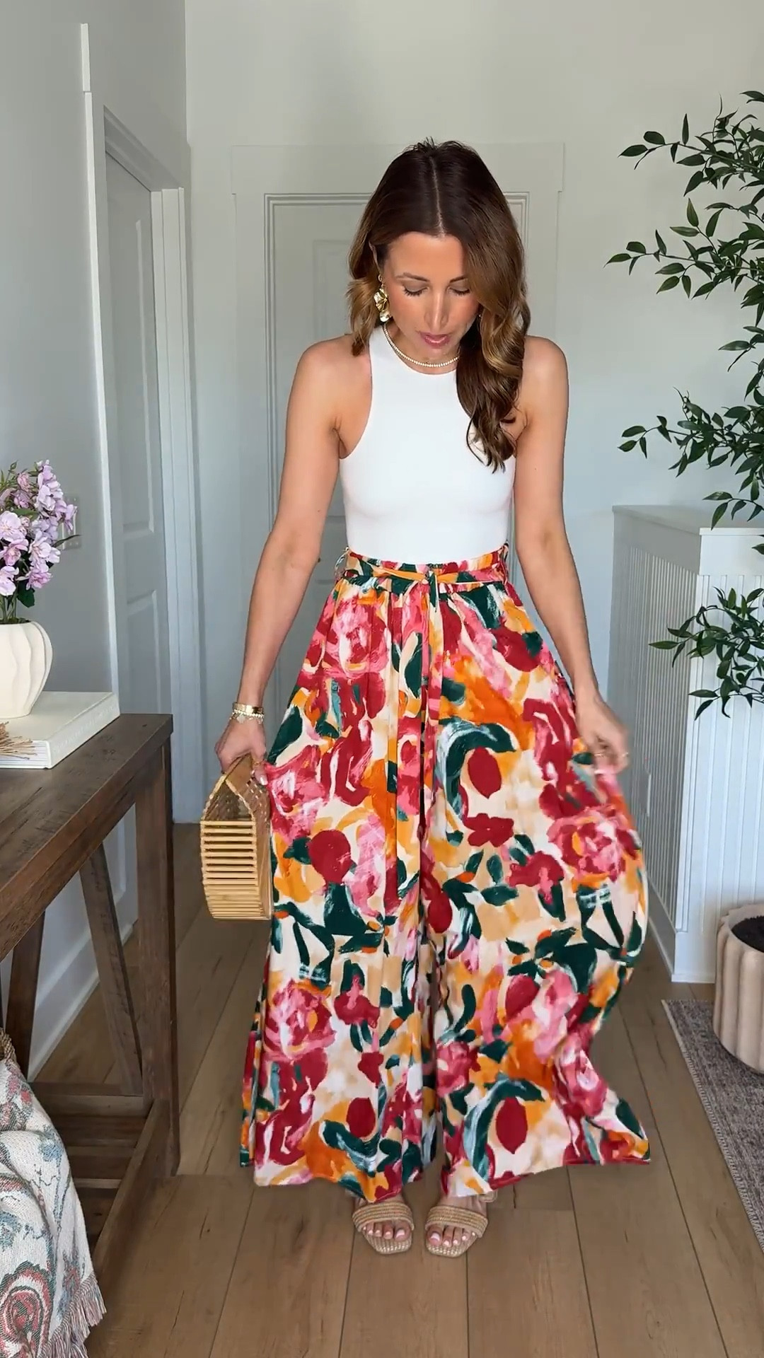 Love these flowy beach palazzo pants! Amazon resort wear. Amazon resort outfits. Amazon vacation outfits. Amazon cruise outfits. Amazon beach vacation. Amazon summer outfits. Date night outfits. Tropical vacation.  Wearing XS in each. 

#LTKPetite #LTKTravel #LTKootd