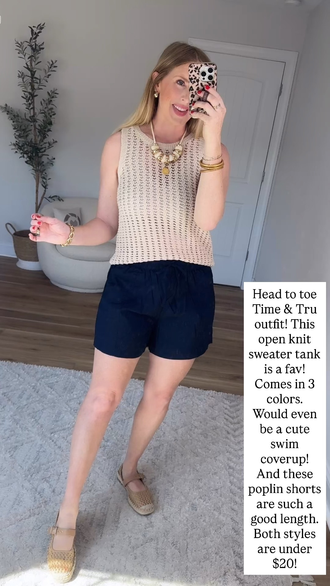 Walmart try on, time and tru, sweater tank, poplin shorts 

#LTKootd #LTKmomlife