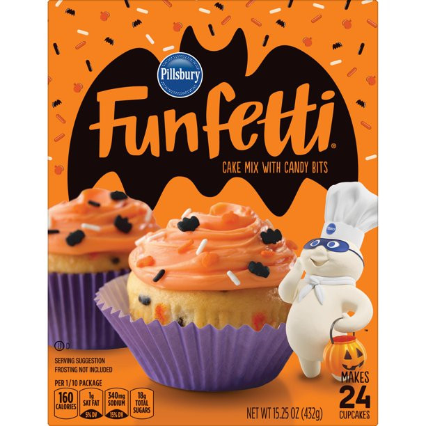 PILLSBURY 15.25 OUNCE FUNFETTI HALLOWEEN CAKE | Walmart (US)