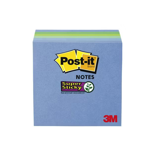 Post-it 6pk 3" x 3" Super Sticky Notes 65 Sheets/Pad | Target