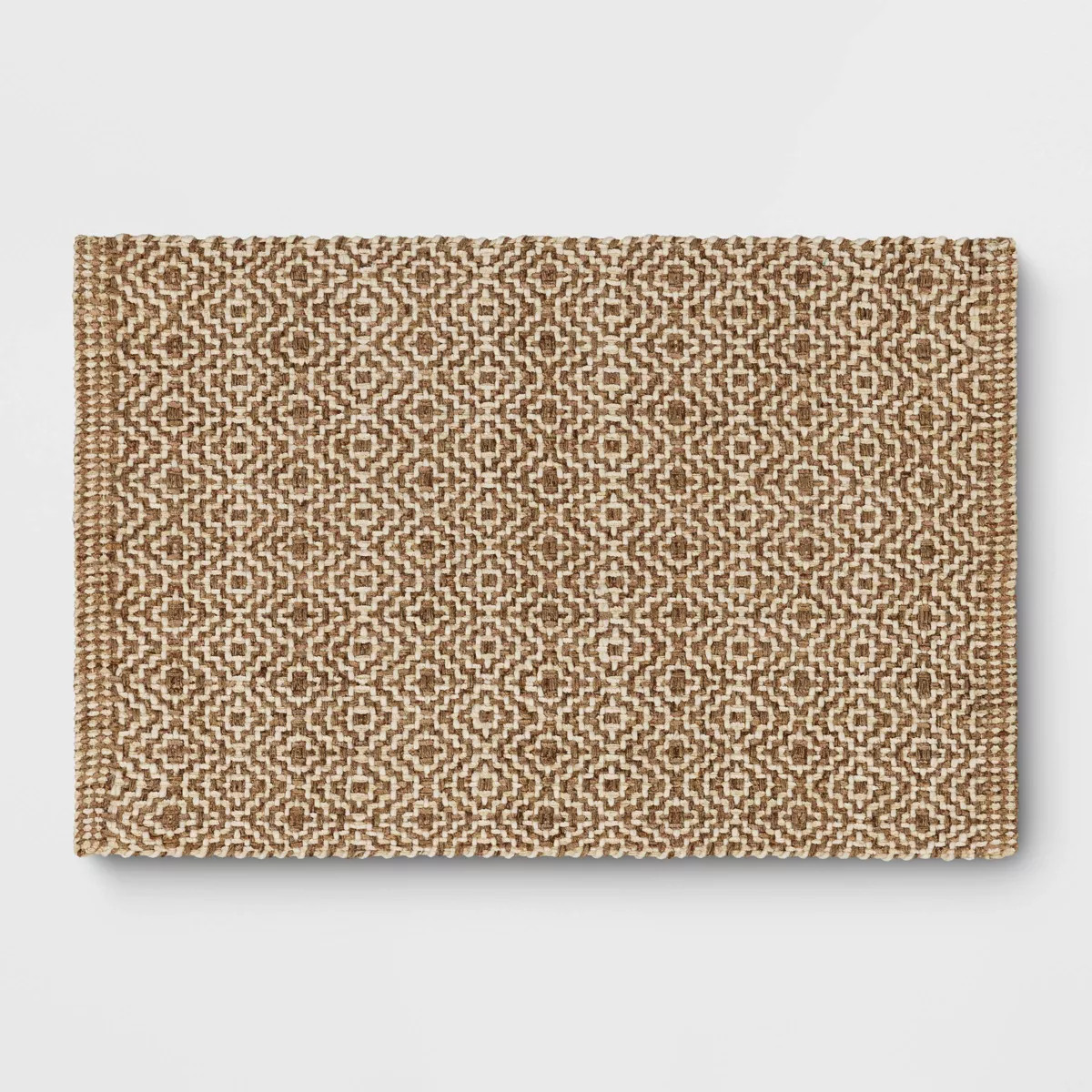 Jute Diamond Area Rug Tan/Ivory - Threshold™ | Target