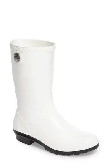 Women's Ugg 'Sienna' Rain Boot, Size 5 M - White | Nordstrom