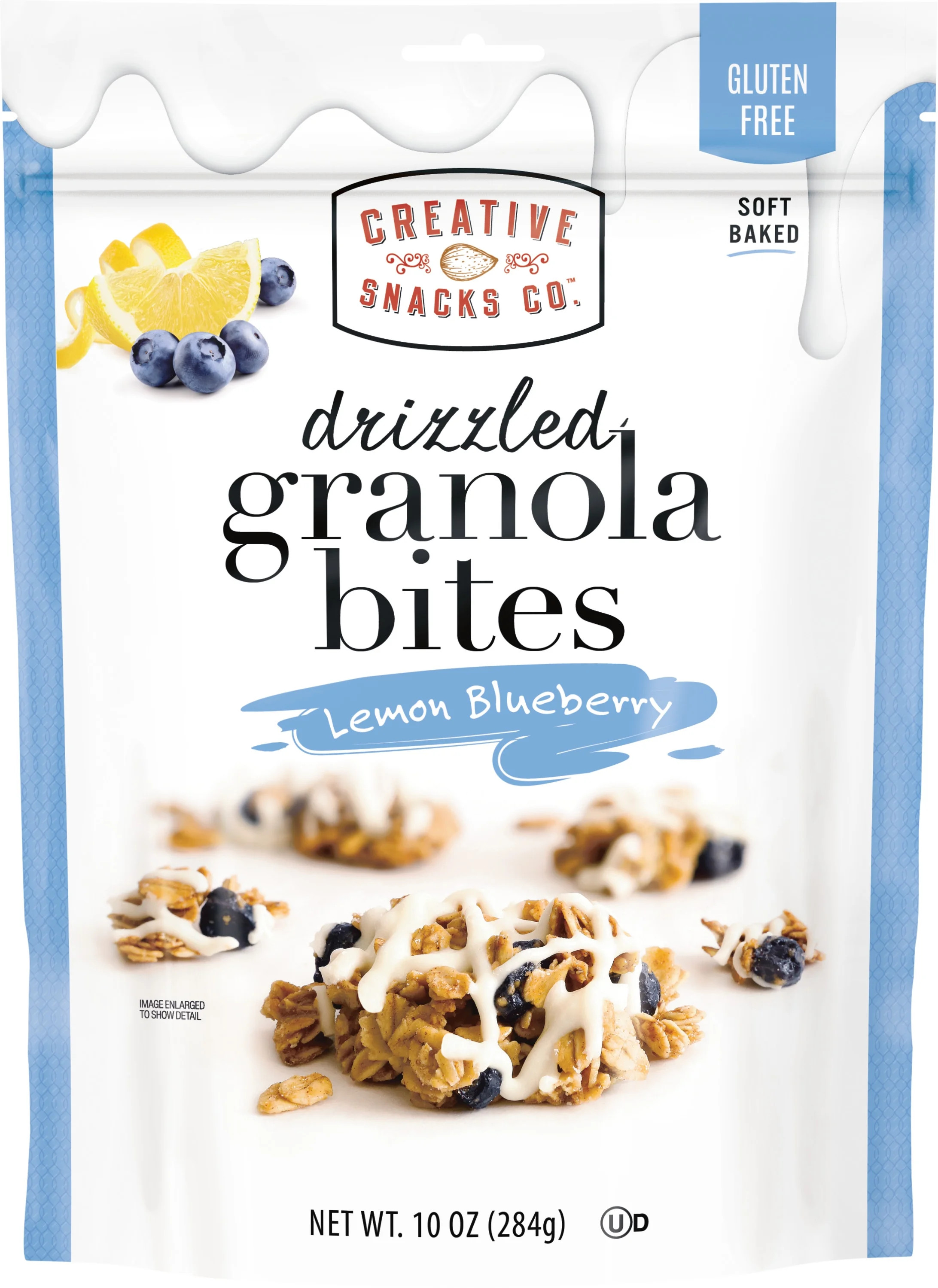 Creative Snacks Gluten Free Lemon Blueberry Drizzle Granola Bites, 10 oz Bag | Walmart (US)