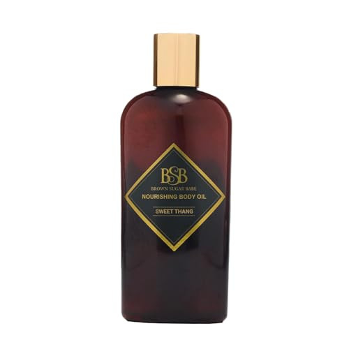 Brown Sugar Babe Sweet Thang Body Oil, Cotton Candy, Lemon and Raspberry Fragrance Oils, Nourishing Oil for Women, Scented Skin Care, Perfume Body-Oil, Paraben Free, Made in USA | Amazon (US)