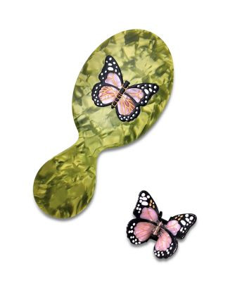 Pink Butterfly Hair Brush & Clip Gift Set | Bloomingdale's (US)