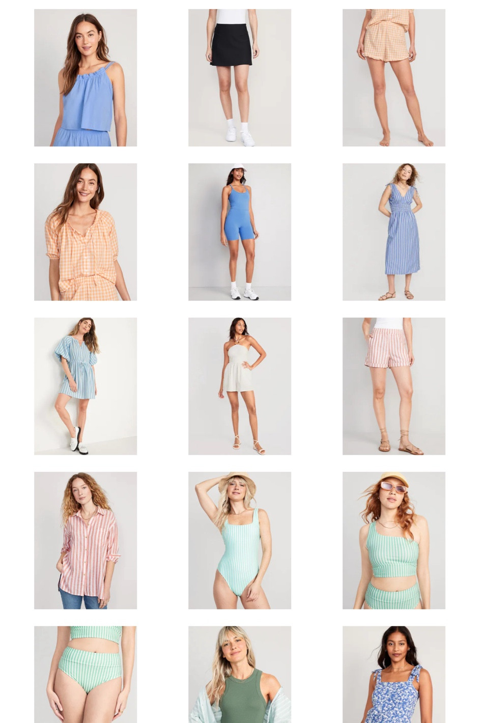 Old Navy spring and summer sale. Lots of pastels, matching sets, blouses, spring dresses, summer dresses, exercise dresses, tennis skirts and more  

#LTKfit #LTKsalealert #LTKunder100