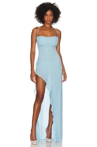 LOBA Stefanie Gown in Baby Blue from Revolve.com | Revolve Clothing (Global)
