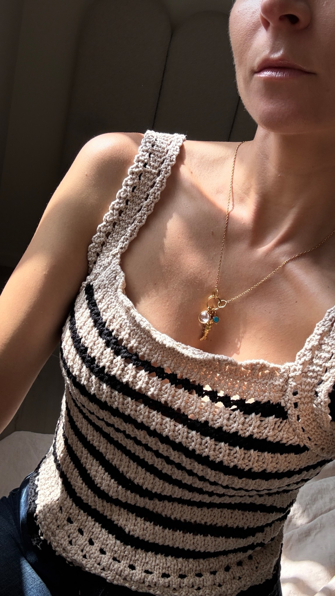 Packing for the south of France this cute crochet top and necklace 


#LTKFindsUnder100