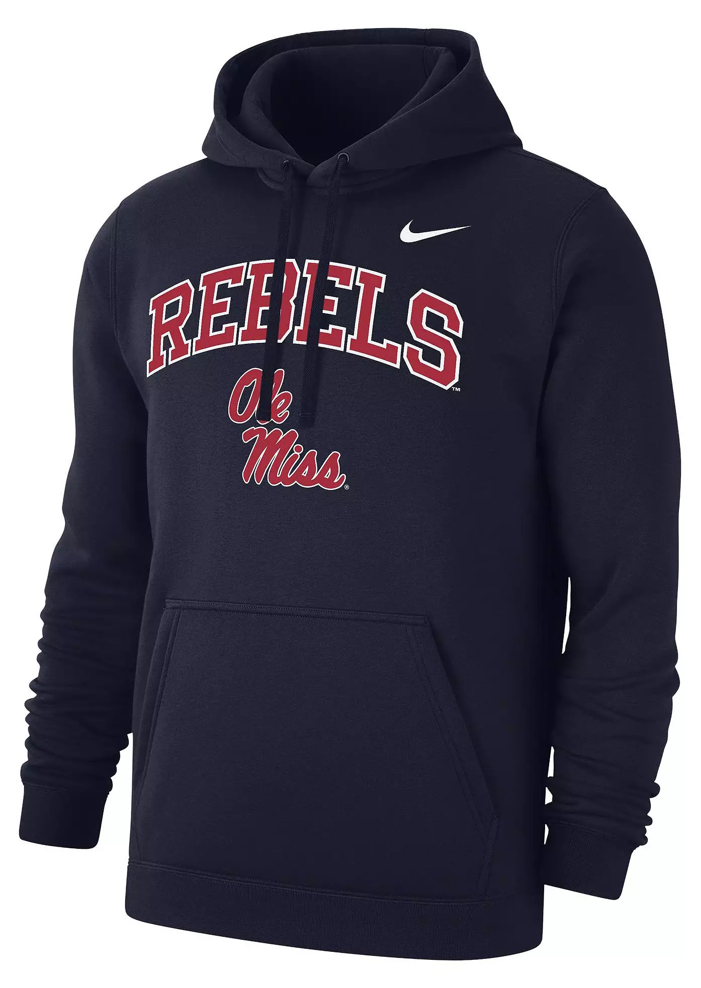 Nike Men's Ole Miss Rebels Navy Club Fleece Arch Logo Pullover Hoodie | DICK'S Sporting Goods