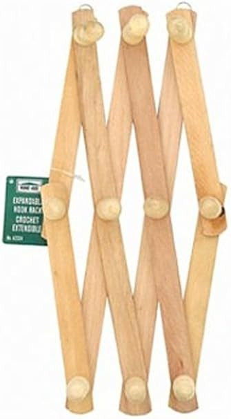 Home-Aide Expandable Hook Rack Wood | Amazon (CA)