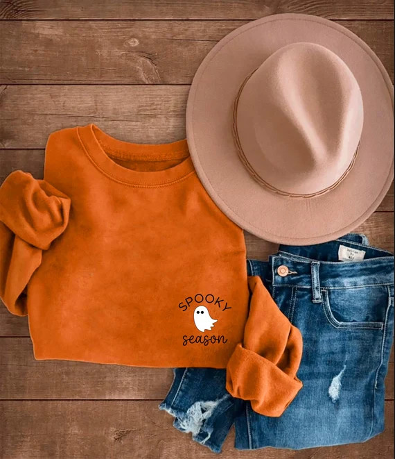 Read the full title
    Spooky Season Sweatshirt, Spooky Season Halloween Sweater, Halloween Shir... | Etsy (US)