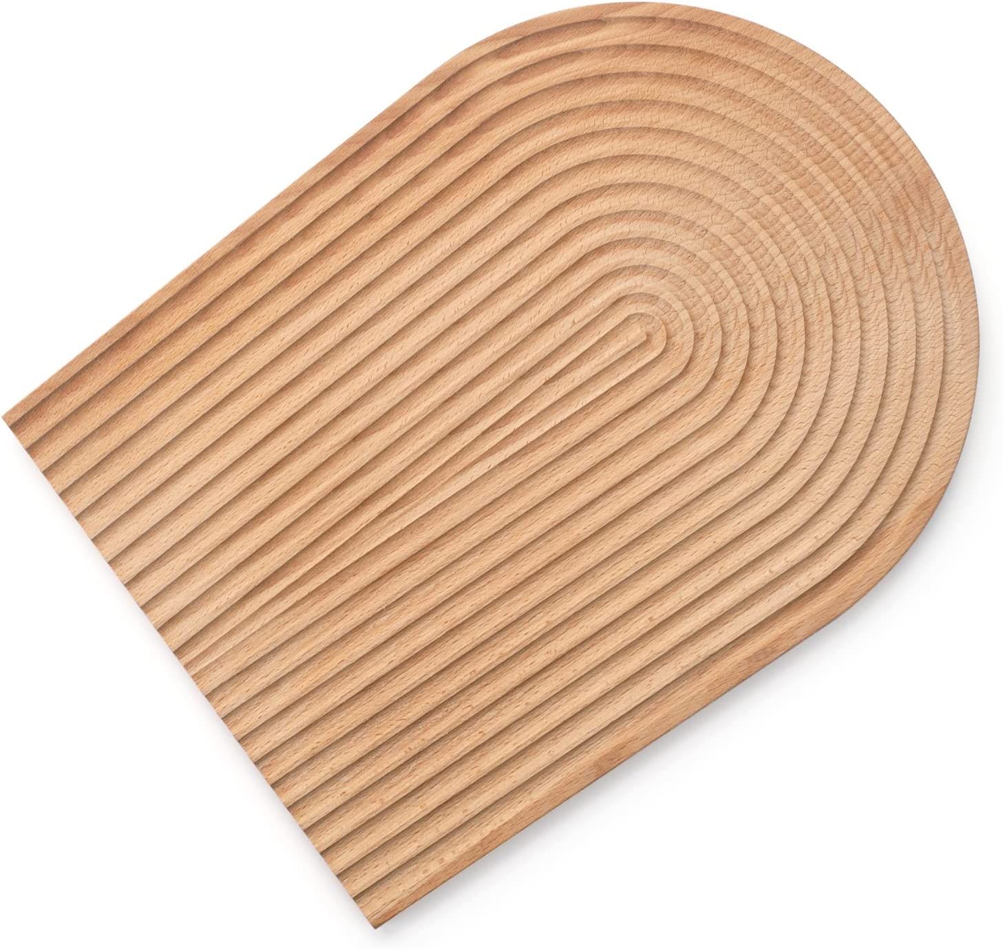 Decorative Wood Charcuterie Board, Wooden Serving Board, Kitchen Shelf Decor (Oval) | Amazon (US)