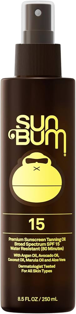 Sun Bum SPF 15 Moisturizing Tanning Oil - Vegan and Hawaii 104 Act Compliant (Octinoxate & Oxyben... | Amazon (US)