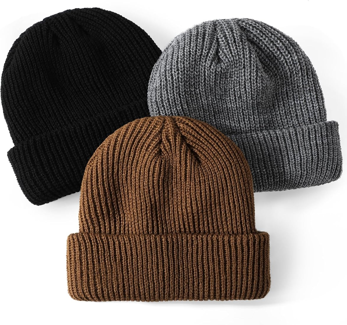 Glooarm 3 Pack Baby Beanie Toddler Boys Girls Beanie Knit Warm Winter Hats Newborn Infant Cuffed ... | Amazon (US)