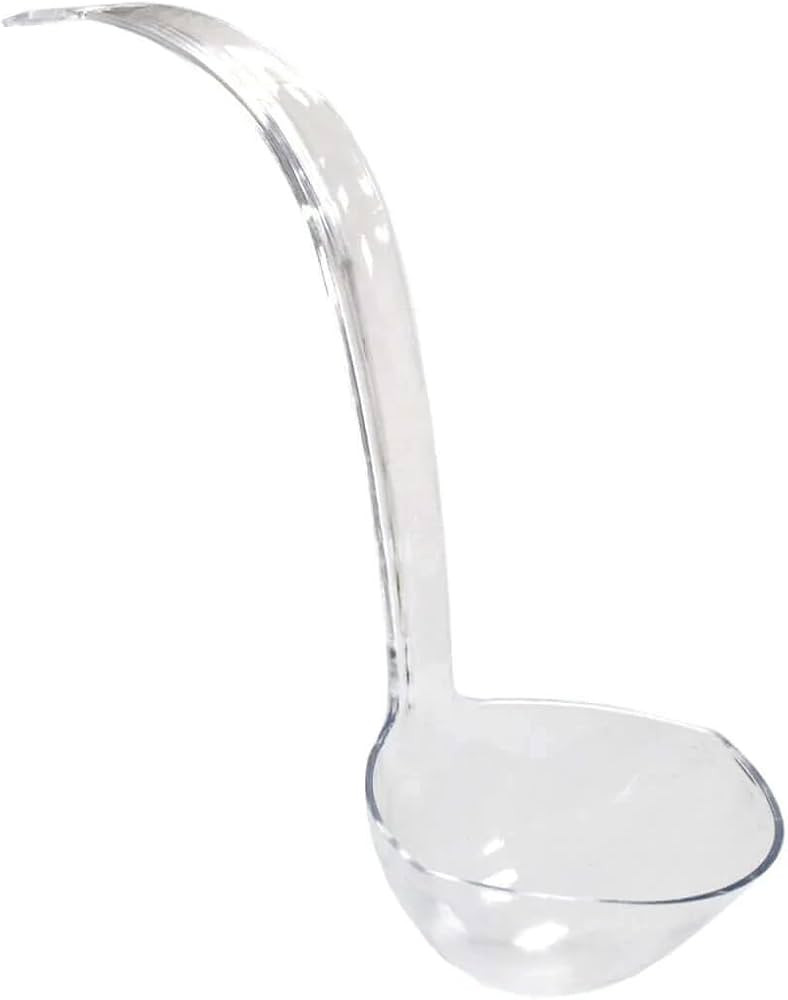 Party Essentials Hard Plastic 5-Ounce Punch Bowl/Serving Ladle, 1-Count, Clear | Amazon (US)