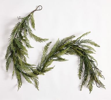 Faux Deluxe Cedar Garland | Pottery Barn (US)