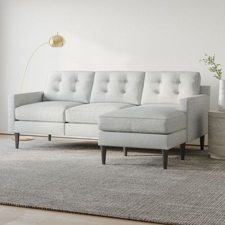 Drake Reversible Corner Chaise Sofa (216 cm) | West Elm (UK)