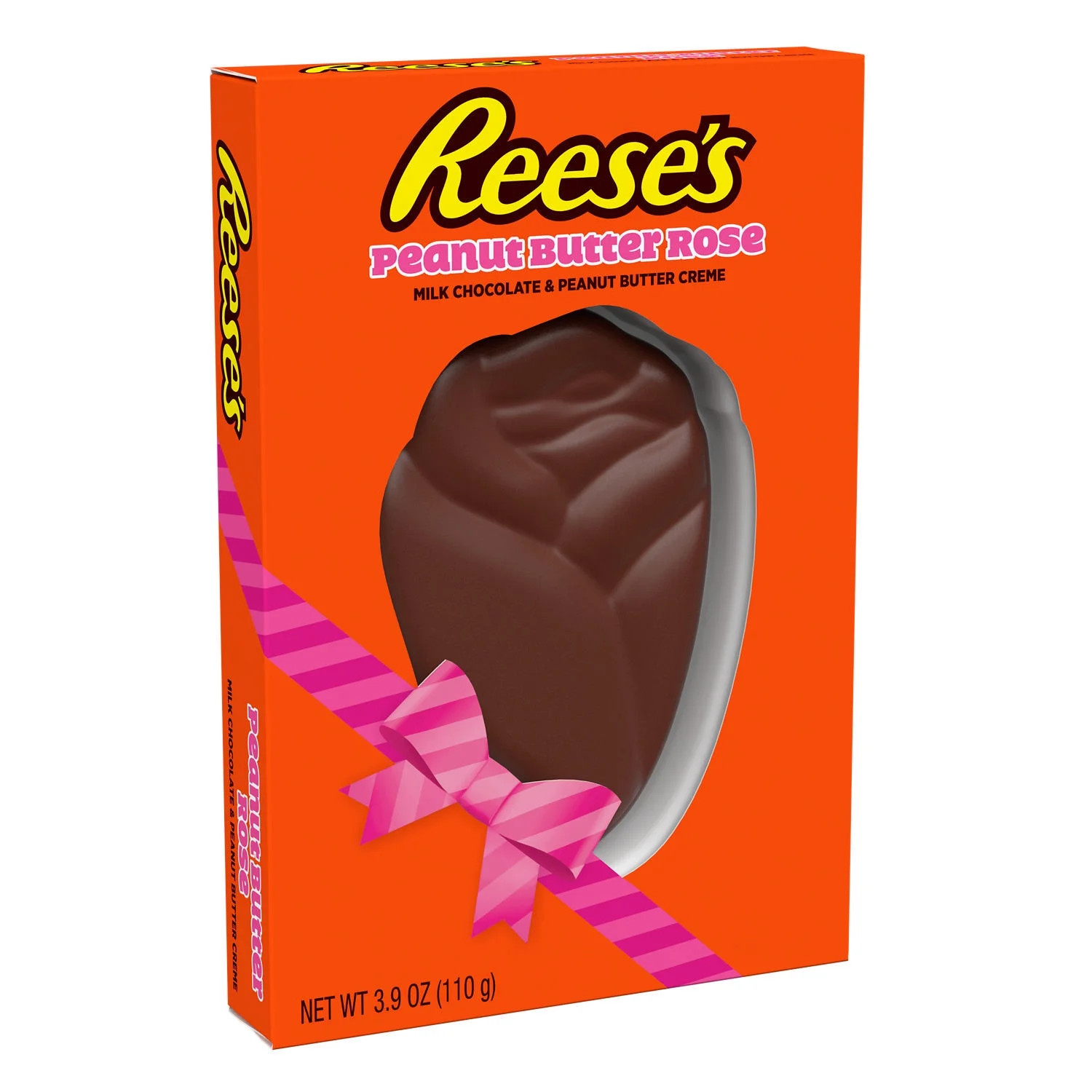 Reese's Milk Chocolate Peanut Butter Creme Rose Valentine's Day Candy, Gift Box 3.9 oz | Walmart (US)