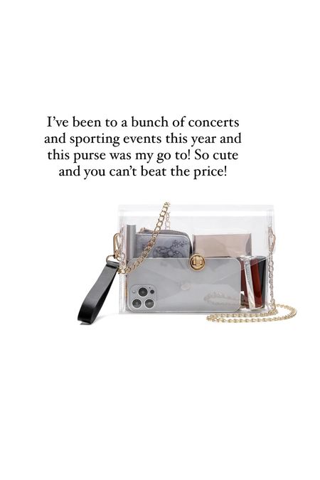 Clear stadium purse! 

#LTKSeasonal #LTKstyletip