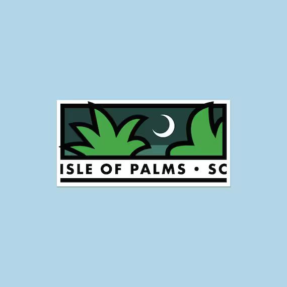 Isle of Palms Waterproof Sticker | Etsy (US)