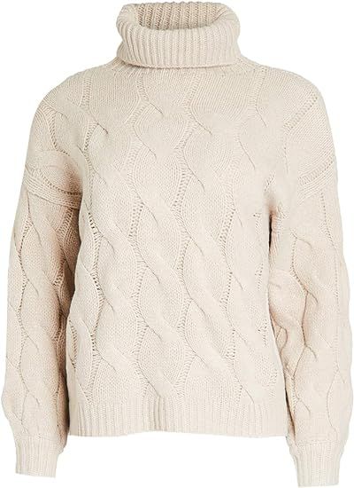 Line & Dot Women's Aimee Cable Knit Sweater | Amazon (US)