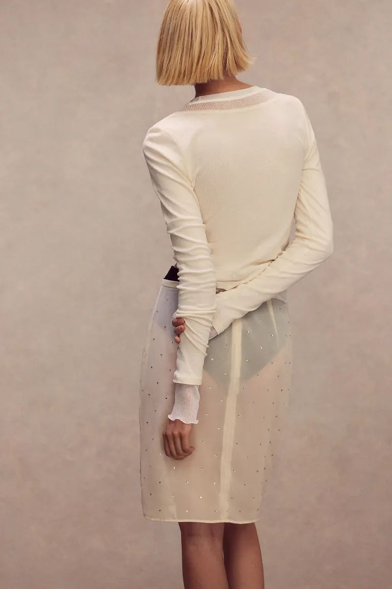 Rhinestone-embellished Skirt | H&M (US + CA)