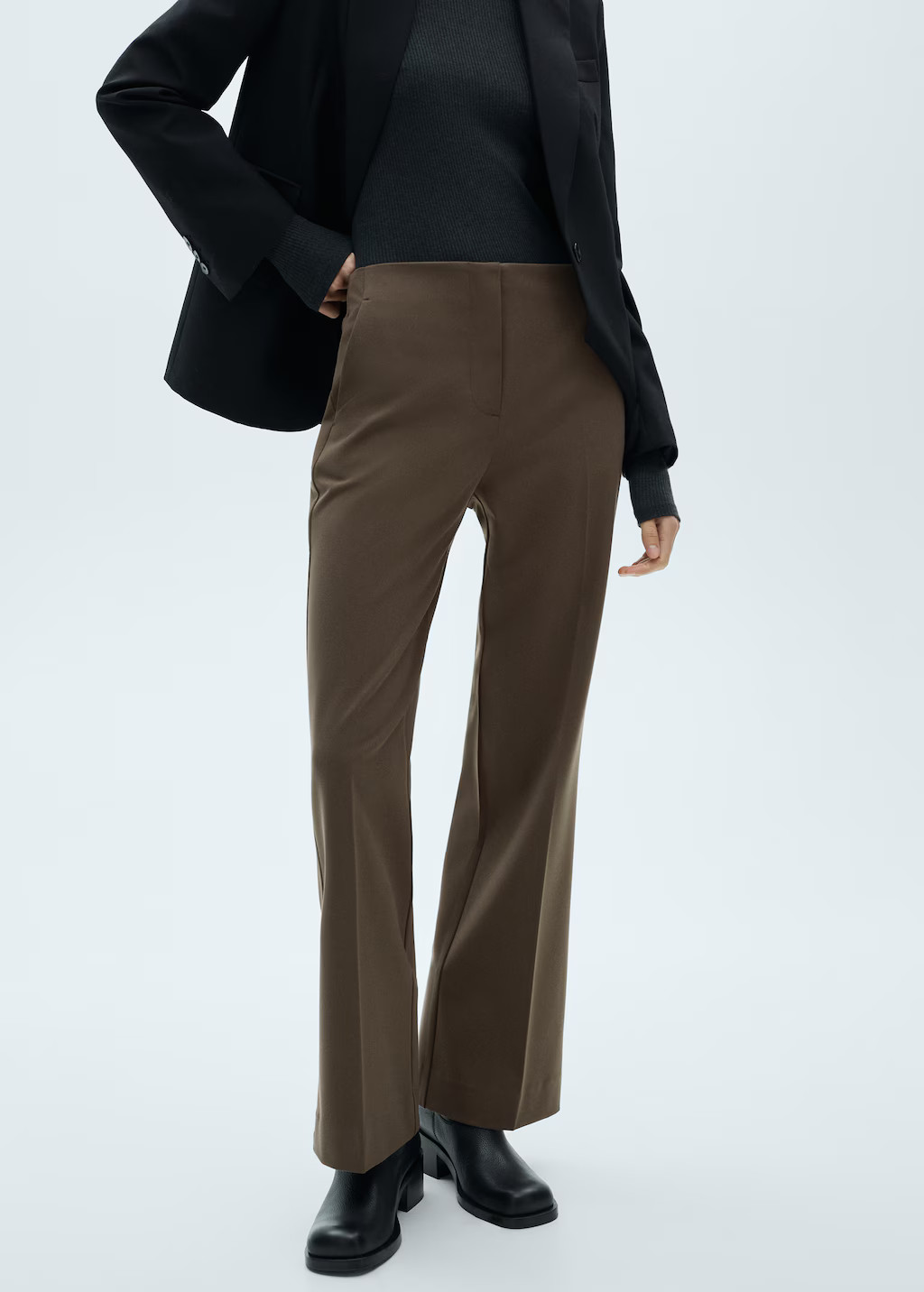Mid-rise flare pants - Women | MANGO USA | Mango (US/MX/AU)