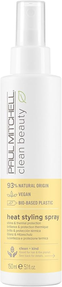 Paul Mitchell Clean Beauty Heat Styling Spray, Shine & Thermal Protection, For All Hair Types Tha... | Amazon (US)