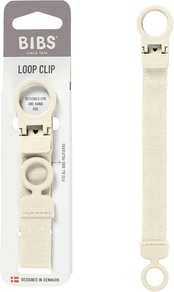 BIBS Pacifier Clip Loop, Fits All BIBS Pacifiers, Ivory | Amazon (US)