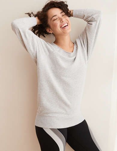Aerie Raw Cut City Sweatshirt | American Eagle Outfitters (US & CA)