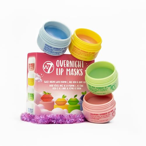 W7 Sweet Dreams Overnight Lip Masks - Stocking Stuffer Gift Set - Lip Treatment with Aloe Vera & Vitamin E - Hydrating, Moisturizing Formula | Amazon (US)