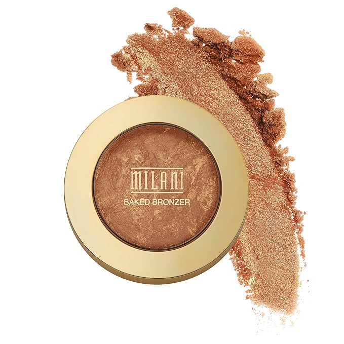Milani Baked Bronzer - Dolce, Cruelty-Free Shimmer Bronzing Powder to Use For Contour Makeup, Hig... | Amazon (US)