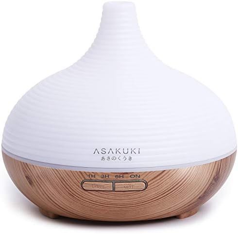 ASAKUKI 300ML Premium, Essential Oil Diffuser, Quiet 5-in-1 Humidifier, Natural Home Fragrance Diffu | Amazon (US)